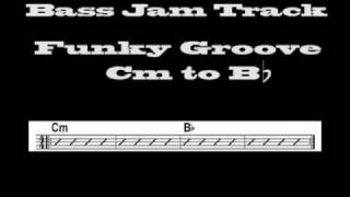 Bass Jam Track  Funky Groove Cm to Bb  CyberfretBasscom [upl. by Sochor762]