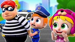 Baby Police Chase Thief  Protect Yourself in Public Places  Stranger Danger Song LittlePIB [upl. by Zakarias]