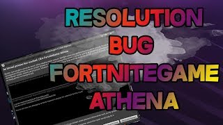 RÉSOLUTION DU PROBLÈME  UE4FORTNITEGAMEATHENA ►Creat [upl. by Tran]