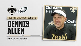 Dennis Allen on Taysom Hill Eagles offense  New Orleans Saints [upl. by Valentine701]