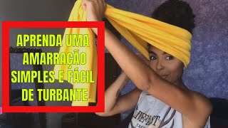 TUTORIAL de TURBANTE super FÁCIL para INICIANTES  por Lívia Steffen [upl. by Cedell]