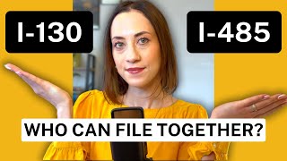 Who can file I130 and I485 AT THE SAME TIME  Petition for Alien Relative [upl. by Silverts]