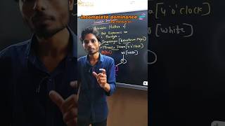 Incomplete Dominance By fanesh sir biology incompletedominance k2institute shorts [upl. by Adnilrev]