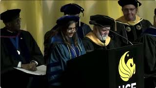 Rep Eskamani Recognized at UCF PhD Commencement for Order of Pegasus [upl. by Aihsikal172]