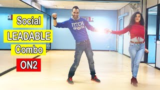 Social combo ImproverIntermediate SALSA ON2 Lesson [upl. by Nidak40]