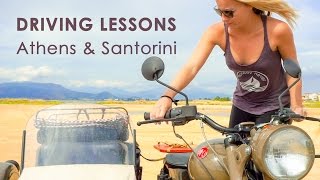 Driving lessons Athens amp Santorini EP 32  Monday Never Sidecar [upl. by Aeneas]