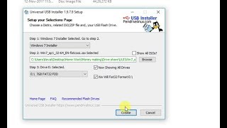 How to make Bootable USB for WIndows 788110  Universal USB Installer [upl. by Cirde]