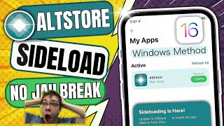 Altstore iOS 16  How To Get AltStore JIT No Computer [upl. by Noissap]