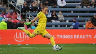 Almuth Schult vs Chicago Red Stars  HyVee Save of the Match [upl. by Auston]