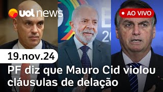 Plano para matar Lula e Moraes bastidores pedido de prisão a Bolsonaro e  ao vivo com comentários [upl. by Hamo207]