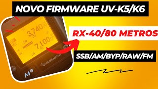 QUANSHENG UVK5K6 RX EM 4080 METROS NOVO FIRMWARE [upl. by Cousin]