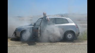 Burnout Fiat Stilo JTD [upl. by Earahs]