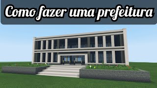 como fazer uma prefeitura no minecraft [upl. by Erdied927]