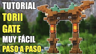 ⛩️ Cómo construir un Torii Gate en Minecraft  Tutorial ⛩️ [upl. by Om]