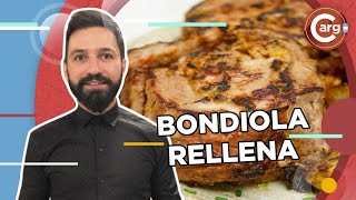 RECETA CON BONDIOLA RELLENA Y ARROLLADA [upl. by Pudendas]