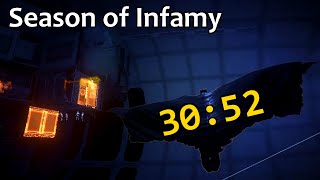 Batman Arkham Knight Speedrun Season of Infamy in 3052 [upl. by Carlyle]