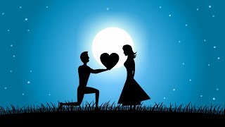 Romantic Animated Love Story  Animated Love Greeting  Whatsapp Love Status Video [upl. by Deeanne]