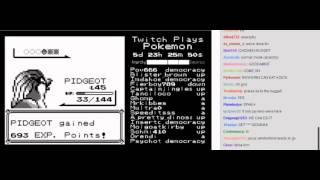 Twitch Plays Pokemon  Giovanni Fight  INTENSE BATTLE [upl. by Ayhdnas]