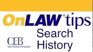 OnLAW tips Search history [upl. by Ellenehc51]