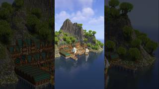 Minecraft Medieval Harbor Build Timelapse 🤯 [upl. by Renwick]