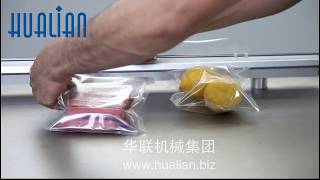 Hualian HVC820S2B Double Chambers Vacuum Packaging Machine 20200706 [upl. by Teage]