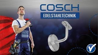 COSCH Edelstahltechnik  Montage Handlaufträger [upl. by Trixy]