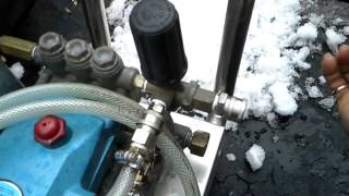 Protecting a cold water Pressure washer from freeze damage Winterizing [upl. by Nyleve]