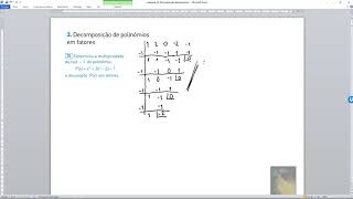 Decomposição polinomios Ex35 [upl. by Willner]