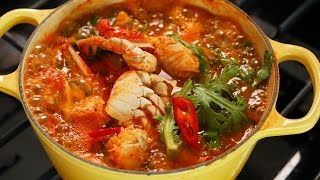 Korean crab stew Kkotgetang 꽃게탕 [upl. by Nalim]