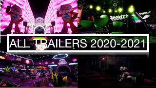 ALL FNAF SECURITY BREACH TRAILERS 2021 [upl. by Attah]