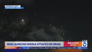 Iran launches missile attack on Israel [upl. by Templa418]