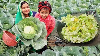 पत्ता गोभी बनाने का इतना आसान तरीका कि कोई भी बनाले  Village Style Cabbage Recipe [upl. by Tat]