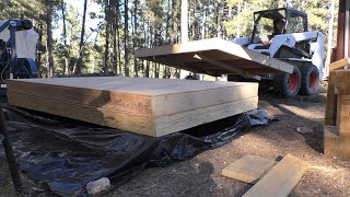 Walls for Our 18 Sided OffGrid Yurt Style Home SpencersMountain [upl. by Truitt481]