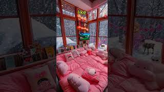 Which bedroom would you visit in a dream 🛌🌧️ aesthetic aurorarelaxing vibes asmr viral [upl. by Monafo]