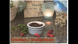 Cranberry Orange Honey SauceThanksgiving RecipeDelicious sauce  Olives Samayal in tamil [upl. by Assyl]