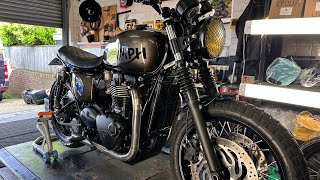 Custom Down and Out Triumph gets some “Trott Luvin” [upl. by Valerlan916]