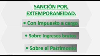 27 Sanción por extemporaneidad cómo se calcula [upl. by Zsamot]