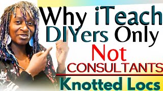 Why Knotted Locs Is For DIYers amp Not For Salon Services [upl. by Anaillil]