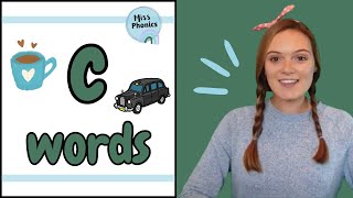 Learn to Blend c Words with Miss Phonics  Phonics Blending Practice for Kids  British Teacher [upl. by Malley]