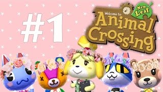 Lets Play Animal Crossing New Leaf  1 Welcome To Town [upl. by Ellerahs]