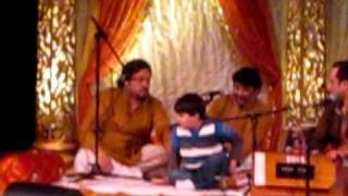 Ustad Rahat Fateh Ali Khan introducing his son on stage [upl. by Seni484]