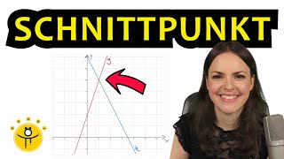 Schnittpunkt zweier GERADEN – Schnittpunkt lineare Funktion berechnen [upl. by Eerised]