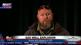 GAS WELL EXPLOSION Oklahoma rig explosion leaves 5 missing FNN [upl. by Ilamad379]