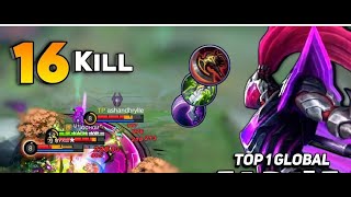 16 kills OP Lifesteal Alpha  Revitalize META 100 Unstoppable  Build Top 1 Global Alpha  MLBB [upl. by Sremmus572]