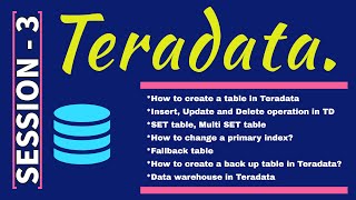 Teradata Tutorial for beginners  Teradata complete training  Teradata interview questions answers [upl. by Nauht]