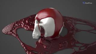 RealFlow 10 New Viscoelastic Multiphysics Dyverso Solver  Skull [upl. by Irac]