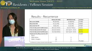 Hiatal Hernia Recurrence and Bariatric Outcomes Comparing Simultaneous Hiatal Hernia Repair with [upl. by Rezeile]