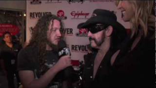 Metal Blade TV asks  Lemmy or Halford at Revolvers Golden Gods Awards [upl. by Nerland963]