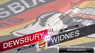 Highlights Championship Round 4 Dewsbury Rams vs Widnes Vikings 01 March 2020 [upl. by Noyahs167]