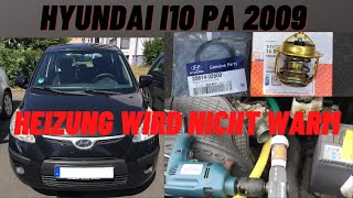 Hyundai i10 PA 2009 Heizung Wärmetauscher wird nicht warm Thermostat [upl. by Fendig]